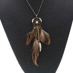 *CRICKET* Feather x Dream Catcher Fashion Necklace